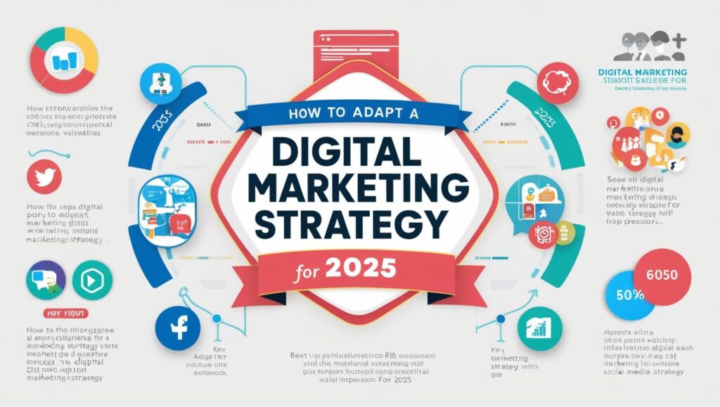 Digital Marketing Strategy for 2025 Infographic. 