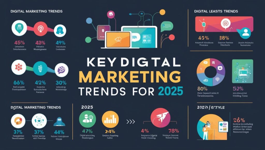 Infographic: Key Digital Marketing Trends for 2025.